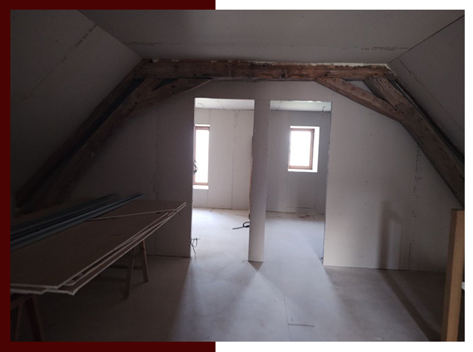 Pose de placo plâtre à Dissay, Poitiers  dans la Vienne (86)